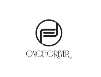 郭慶忠的英文：onceforever  +中文：萬姿艾唯logo設(shè)計(jì)