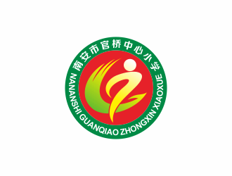 何嘉健的官橋中心小學(xué)logo設(shè)計