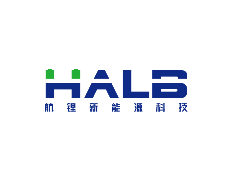 李杰的logo名稱：halb，公司名稱：河南航鋰新能源科技有限公司logo設(shè)計