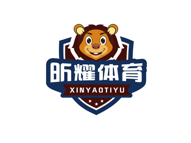 朱紅娟的昕耀體育，副標(biāo)題：SPARKLE SPORTSlogo設(shè)計(jì)