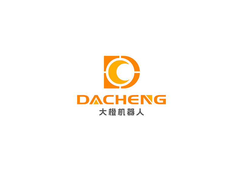 大橙機器人/橙擎機器人科技logo設(shè)計